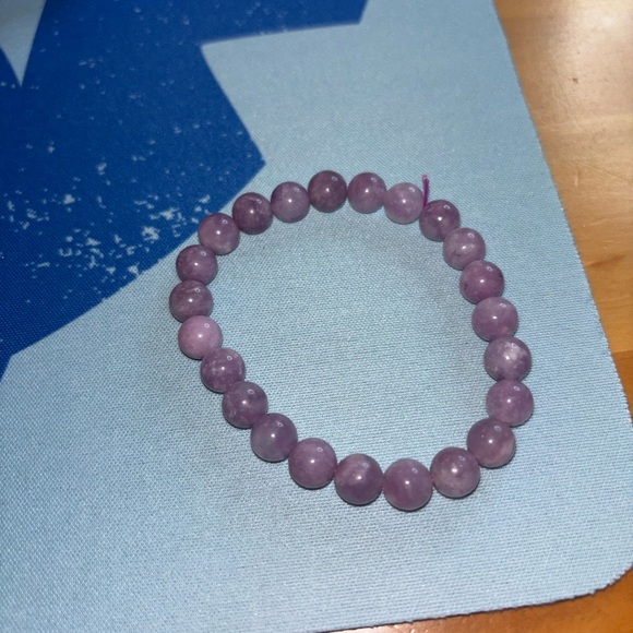 Lepidolite Beaded Bracelet - Picture 2 of 2